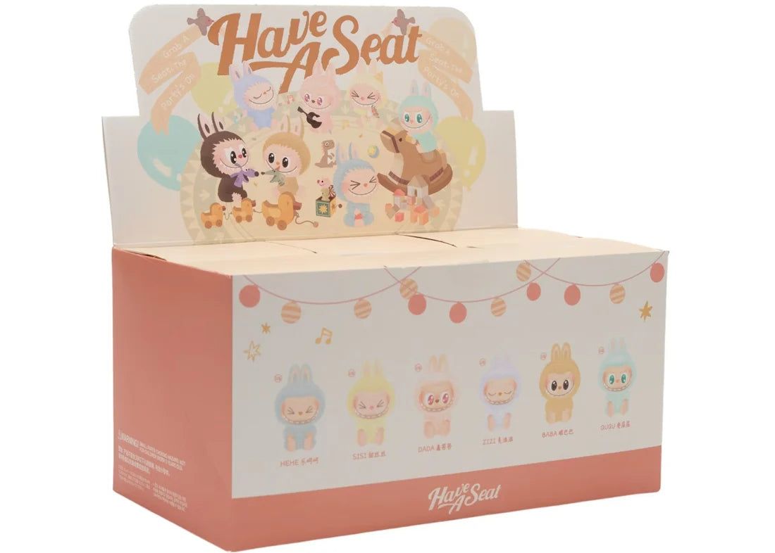 Pop Mart Labubu The Monsters Have a Seat Vinyl Plush Sealed Case (6 Blind Box)