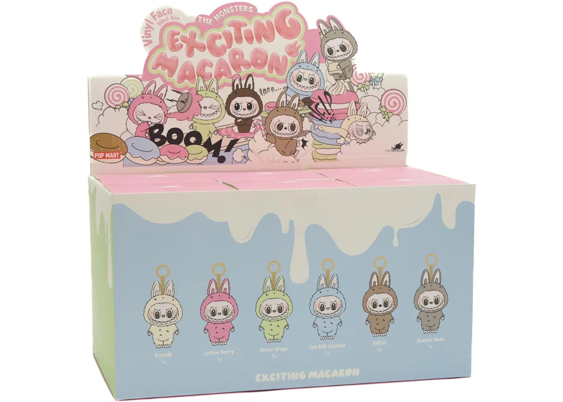 Pop Mart Labubu The Monsters Exciting Macaron Vinyl Face Sealed Case (6 Blind Boxes)