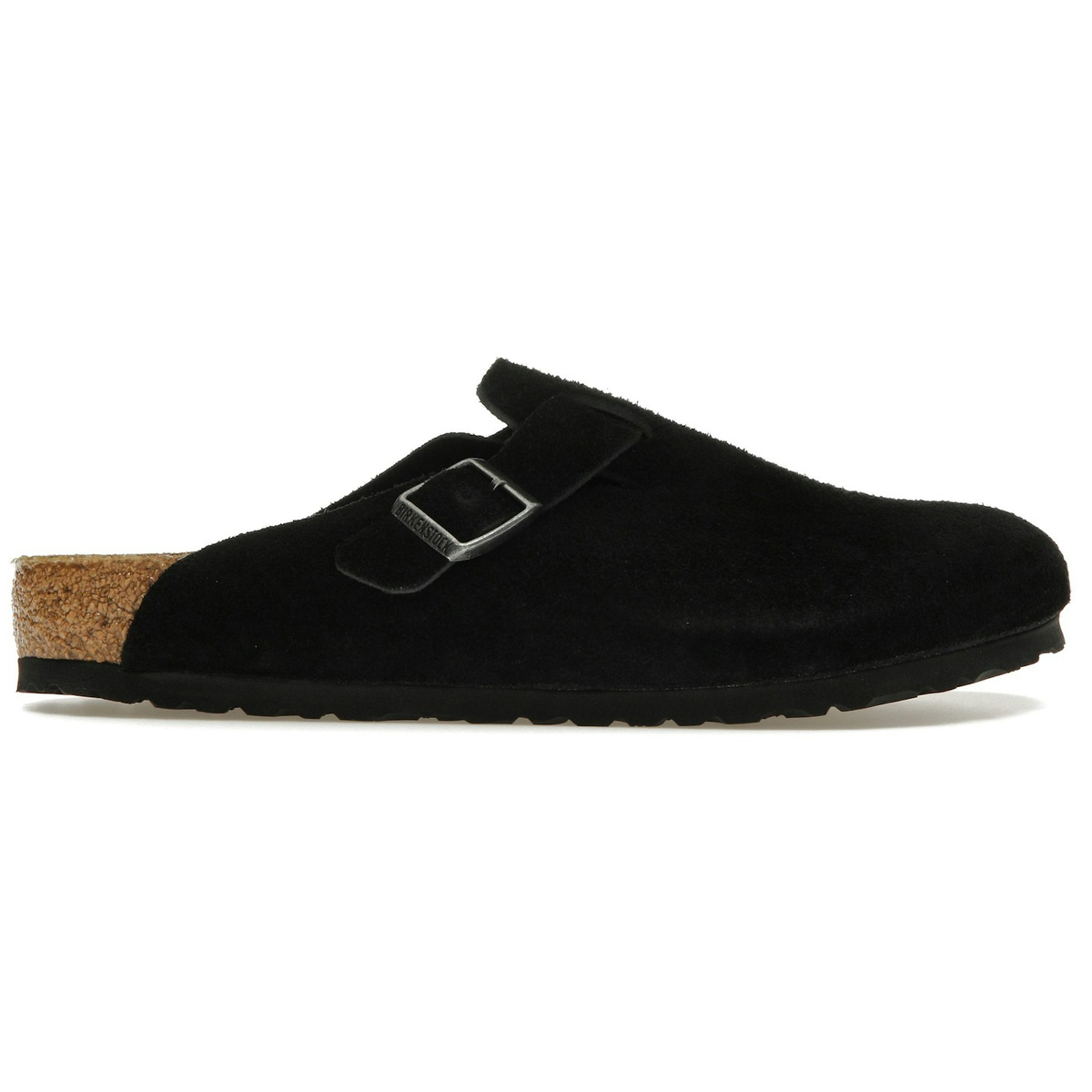 Birkenstock Boston Soft Footbed "Suede Black"