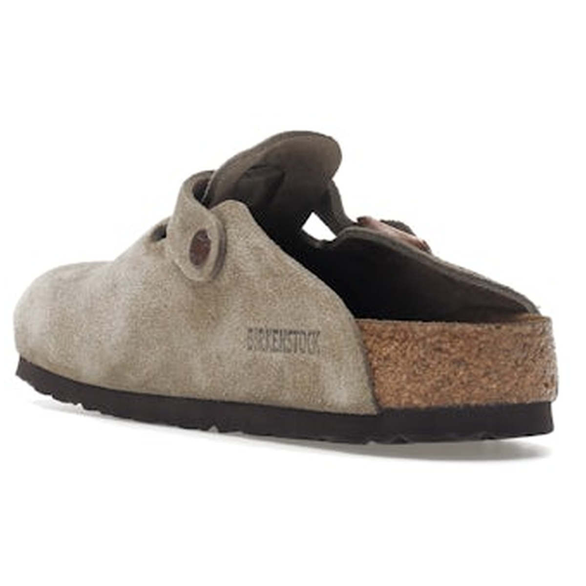 Birkenstock Boston Soft Footbed "Suede Taupe"